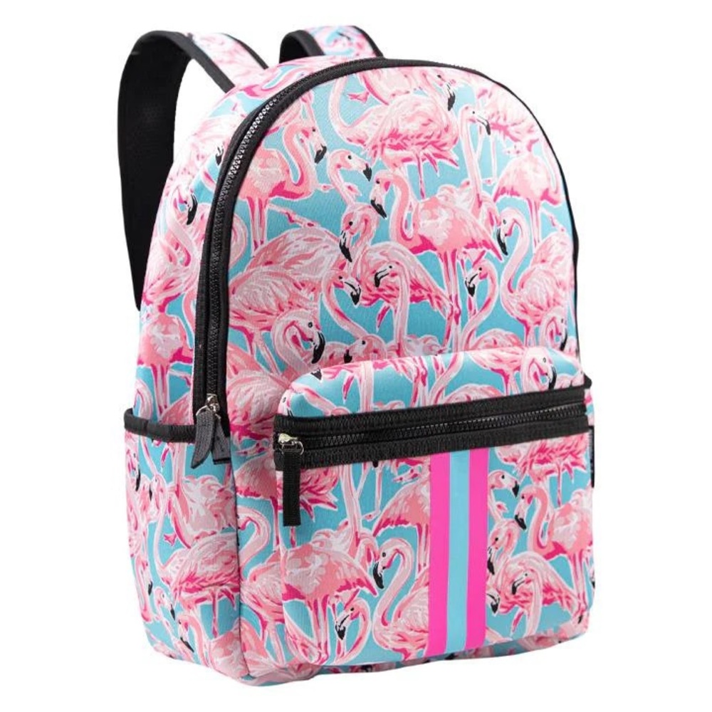 Simply Southern Neoprene Backpack - Flamingo Pattern